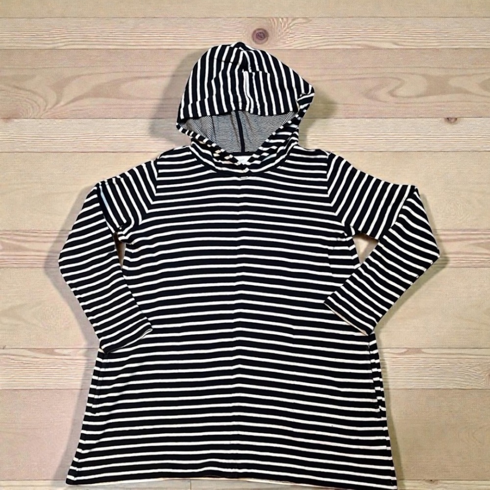 J.Jill Striped Tunic Style Hoodie Size SP - Picture 4 of 10